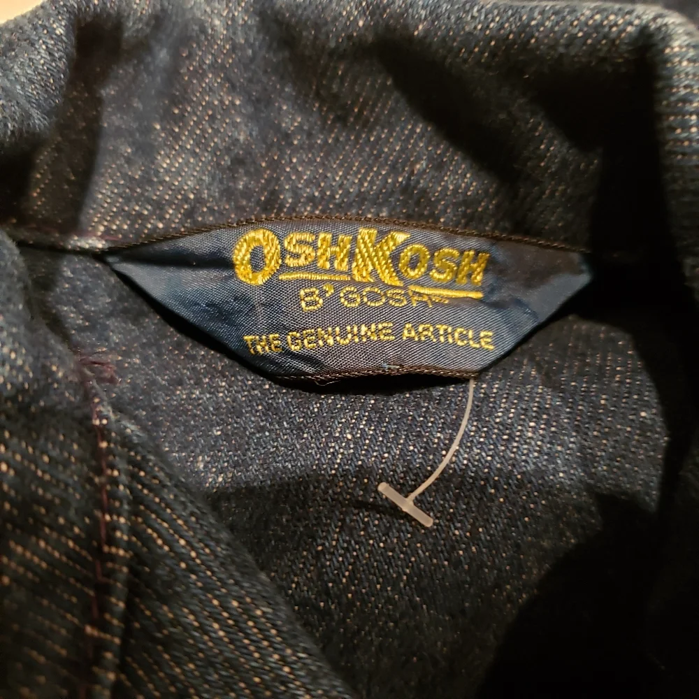 New Genuine Kids OshKosh'Bgosh Navy Denim Jean Jacket NWOT Toddler Girl USA